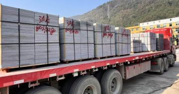 日喀则布 芝麻灰地铺石出货日常