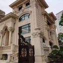 日喀则布 黄金麻花岗岩别墅外墙干挂效果展示
