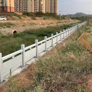 日喀则布 白麻河道栏杆效果展示图