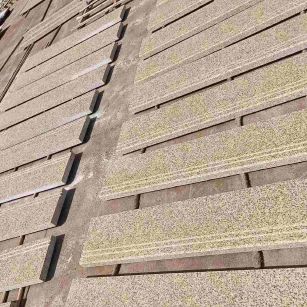 日喀则布 黄金麻花岗岩光面楼梯踏步