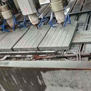 日喀则布 芝麻白花岗岩荔枝面盲道雕刻