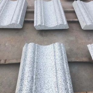 日喀则布 白麻花岗岩光面别墅线条