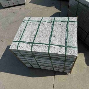 日喀则布 白麻花岗岩石材自然面蘑菇石成品