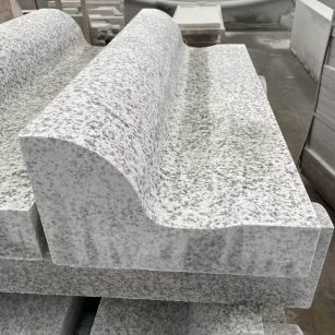 日喀则布 白麻花岗岩S型路沿石，路侧石，马路牙子等