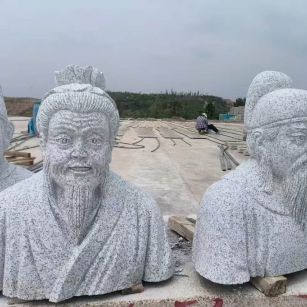 日喀则布 白麻花岗岩石材人物立体雕刻