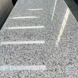 日喀则布 白麻花岗岩光面毛板