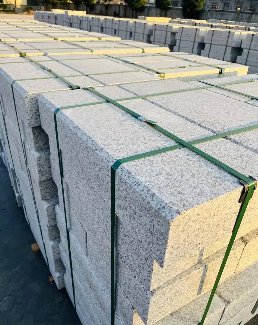 日喀则布 白麻花岗岩路沿石，马路牙子，路缘石，平石，立缘石等