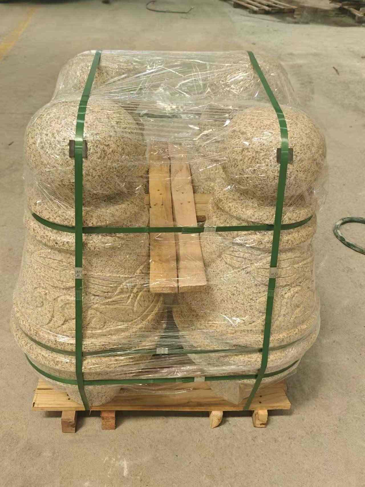 日喀则布 黄金麻异形定制雕花——棒棒糖挡车柱