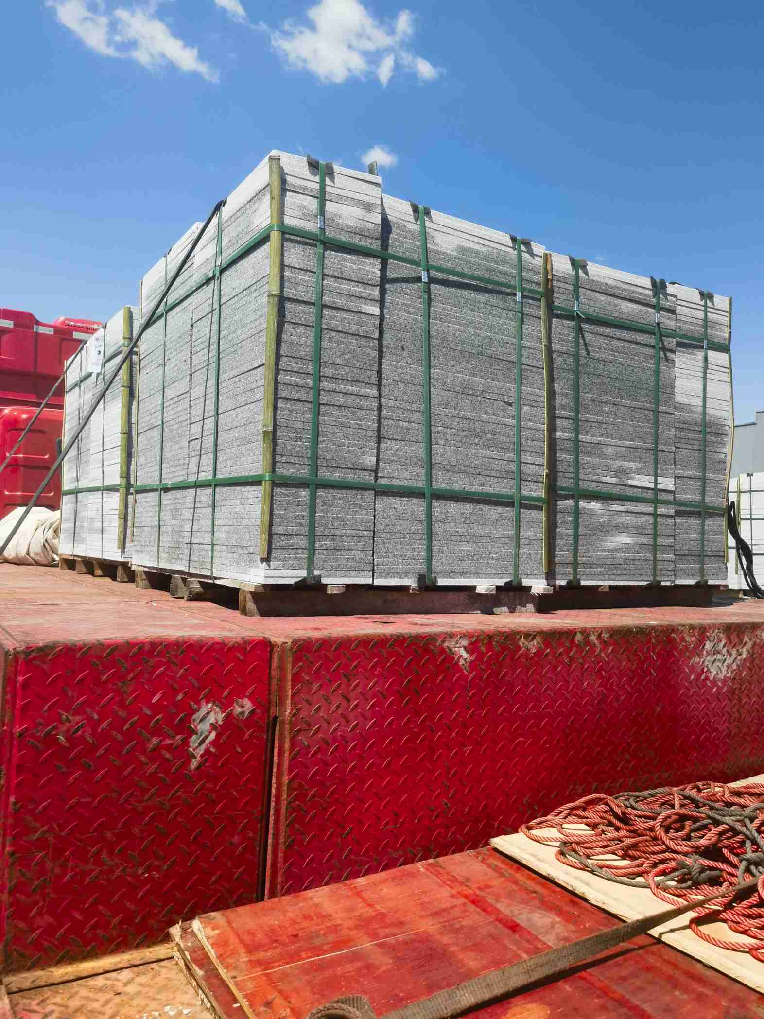 日喀则布 芝麻白火烧规格板地铺石300*600/600*600