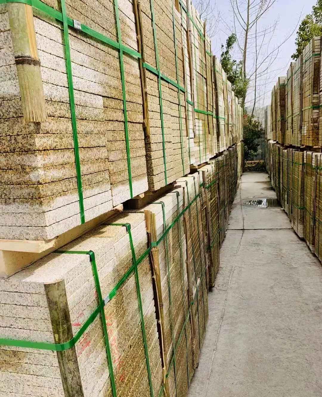 日喀则布 黄金麻花岗岩荔枝面地铺石